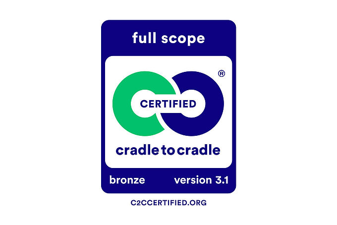 EIN MEILENSTEIN FÜR DIE ZUKUNFT: CRADLE TO CRADLE CERTIFIED® BRONZE